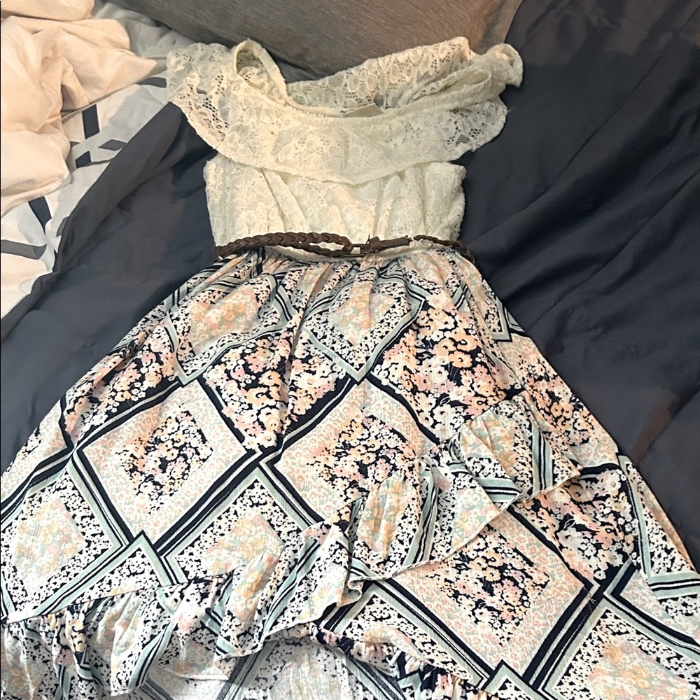 Knitworks Cream Lace Dress